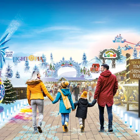 Christmas event - market, selected rides and Lightopia light trail